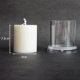 thumbnail image 3 of Plastic Candle Mold for Candle Making Cylinder Candle Making Molds - Candle Making Molds DIY Soap 7x7.5cm, 3 of 9