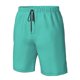 thumbnail image 4 of Balery Teal Turquoise Traje de Baño Estilo Hawaiano para Hombre, Shorts de Secado Rápido con Bolsillos-XX-Large, 4 of 6