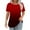 Multicolor B, variant on Ashirexll Shirts for Women, Womens Short Sleeve Tops, Short Sleeve Round Neck Pullover Chest Pleated Gradient Color Printed Top