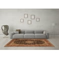 thumbnail image 3 of Ahgly Company Indoor Rectangle Medallion Brown Traditional Area Rugs, 8' x 10', 3 of 4