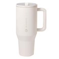 thumbnail image 4 of Hydro Pichet 32oz Gobelet Isolé – Acier Inoxydable, Étanche, Réutilisable avec Base en Caoutchouc et Couvercle Rabattable (Crème), 4 of 5