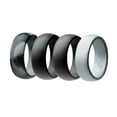 thumbnail image 4 of RENACLIPY 4Pcs Male Wedding Bands Silicone Circular Shape for Diving and Gym Use, 4 of 8