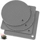 thumbnail image 1 of Alfombrilla de silicona para ollas, agarraderas de silicona para sartenes calientes y almohadillas para ollas. Tapetes resistentes al calor para mesas, manteles individuales, paquete de 4, c, 1 of 5