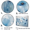 thumbnail image 3 of Designart "Dreamy Cerulean Poppy Tranquility I" Poppies Floater Framed Wall Art Prints, 3 of 5