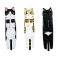 thumbnail image 1 of Toallas De Mano Divertidas Multiusos Para Gatos, 3 Uds., Toalla Absorbente De Secado De Manos estilos Macarena  Paños, 1 of 8