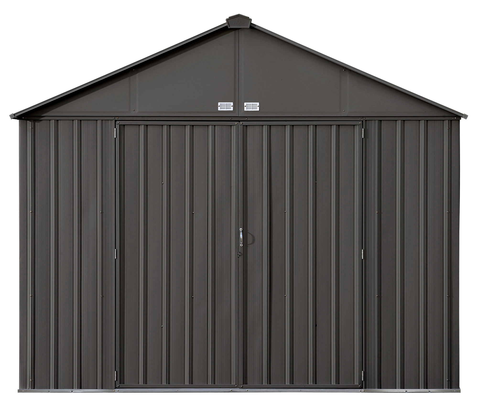 Ezee Shed Steel Storage 10 X 8 Ft. Galvanized Extra High Gable Charcoal