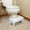 White 4T7, variant on Qonioi Toilet Foot Stool, Ergonomic Squatting Stool for Bathroom, Potty Stool, Toilet Step Stool