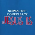 thumbnail image 2 of Normal Isnâ€™t Coming Back Jesus Is Inspirational/Christian Mens Graphic Tank Top, Royal, XX-Large, 2 of 5