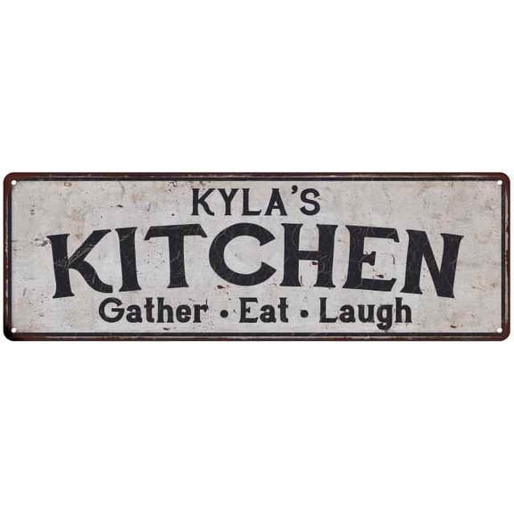KYLA's Kitchen Rustic Chic Decor Gift 6x18 Sign 106180051042