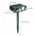 thumbnail image 5 of Jolly Outdoor Solar Ultrasonic in Repellent Defender Rat, Squirrel, Deer, Raccoon, Skunk, Rabbit, Mole, Dog, Cat, Waterproof with Powerful Flashing Light, 5 of 6