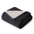 thumbnail image 1 of Manta Impermeable Bedsure para Cama Sherpa Fleece King Negra, 1 of 8