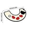 thumbnail image 3 of Toilet Rugs U Shaped Washable – 26" x 15" Plush Fur Bath Mat, Non Slip Absorbent for Bathroom Floor, 3 of 8