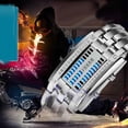 thumbnail image 6 of UDIYO Men Women Creative Stainless Steel LED Date Bracelet Watch Binary Wristwatch, 6 of 6
