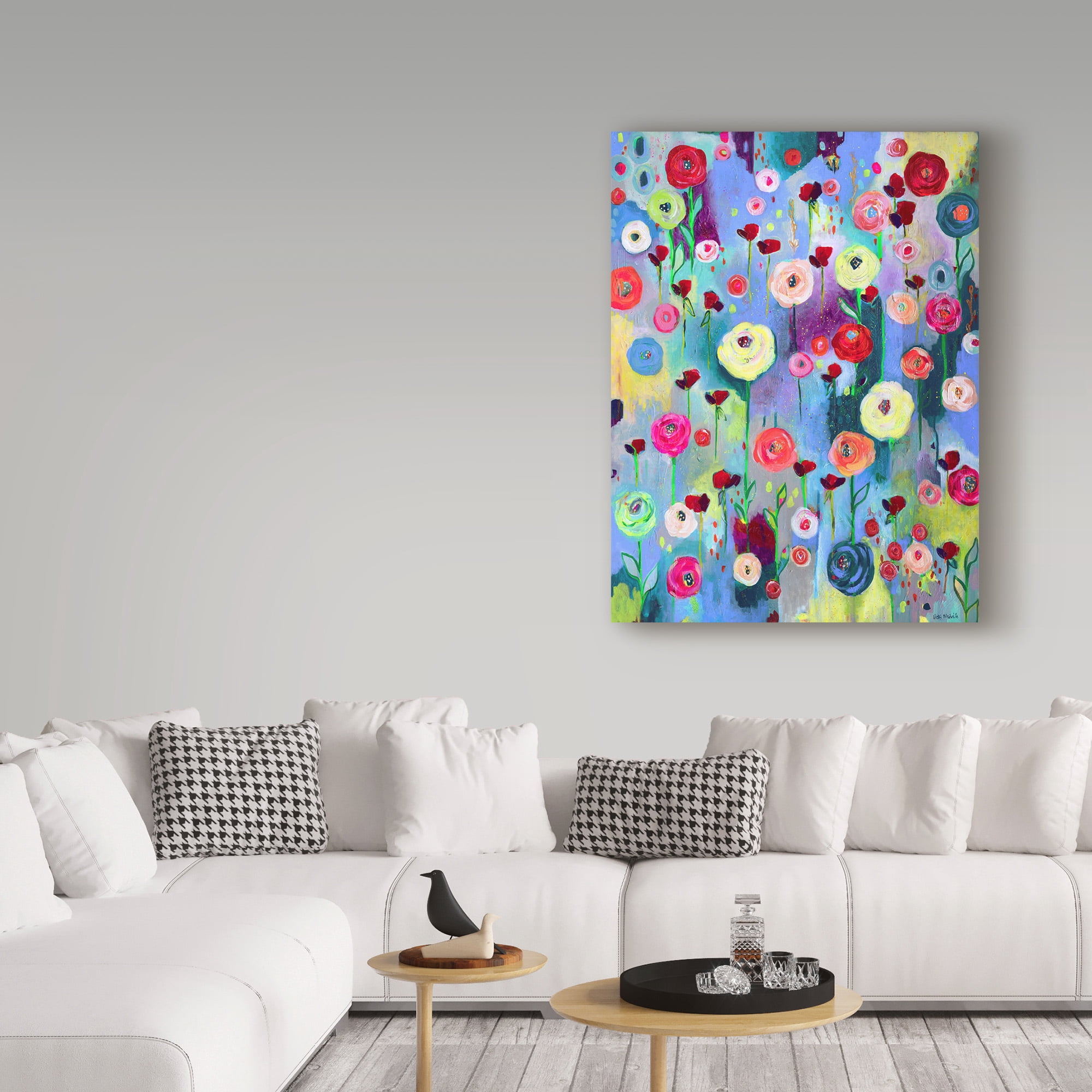 Trademark Fine Art 'Flower Garden' Canvas Art by Vicki Mcardle Art