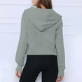 thumbnail image 4 of XIAONU Women's Half Zip Hoodies Raglan Sleeve Pullover Comfy Casual Daily Top, 4 of 5