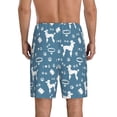 thumbnail image 3 of Kdxio Poodle Dog Print Mens Sleep Shorts Bottoms Soft Comfy Pajama Wear Pants with Drawstring Pockets, 3 of 7