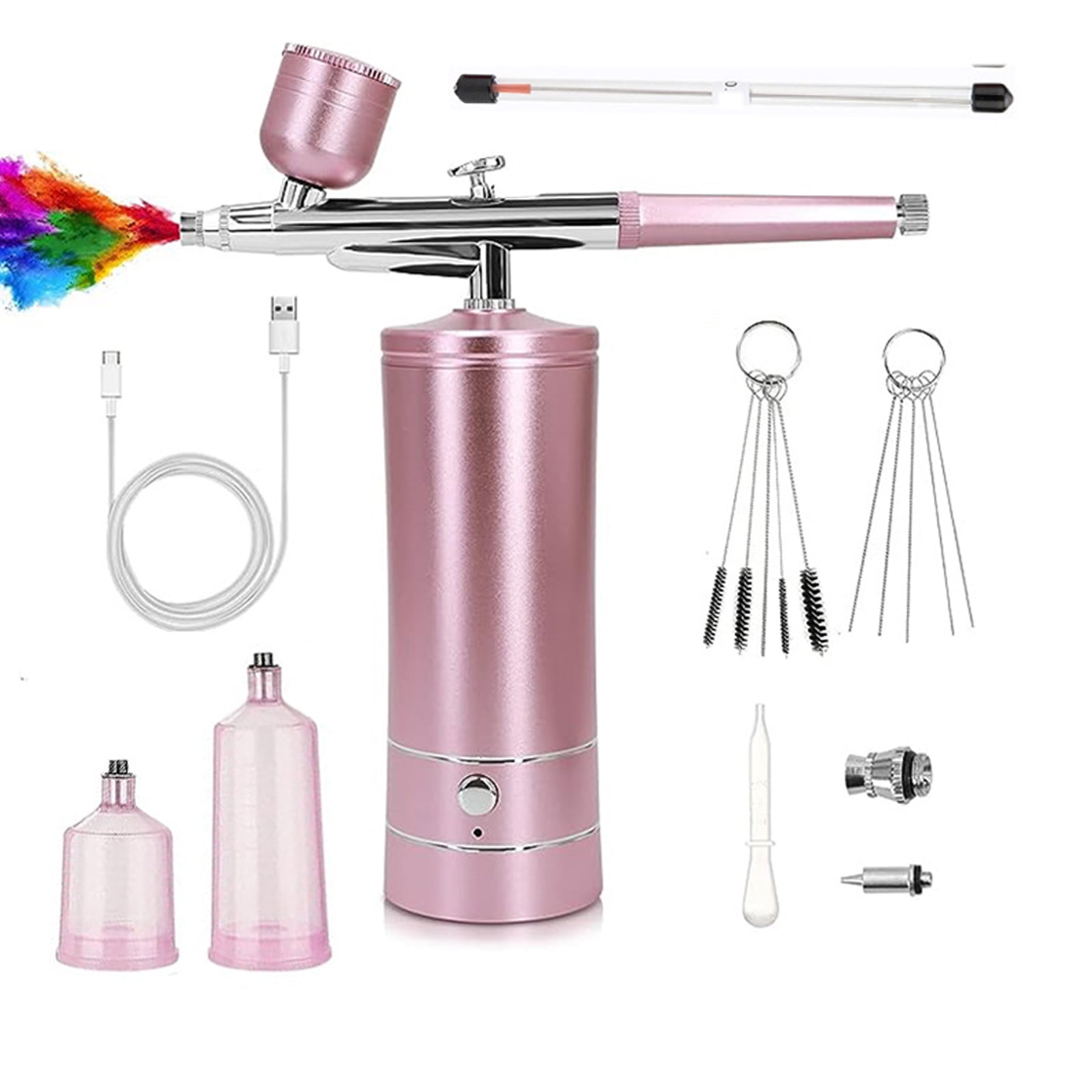 Cordless Air Brush Guns 0.3mm Nozzle Airbrushes Set Airbrushes Set with Compressor for Model Making Miniatures Painting