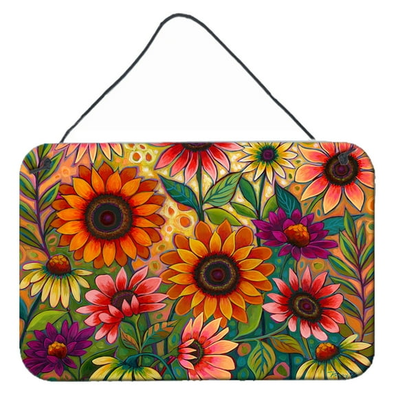 Carolines Treasures PPD3014DS812 Fall Sunflower Surprise Wall or Door Hanging Prints  8x12 multicolor