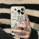thumbnail image 4 of Fundas de teléfono de Corea para iPhone 14, 6, 7, 8, 11, 12, 13Pro Max, X, XS, XR, transparente, Cool, Punk, Harajuku, Y2K, carcasa suave, 4 of 4
