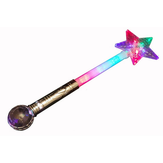 Light Up Multicolor Star Ball Wand