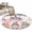 White, variant on Spring Gnomes Round Area Rug 4Ft Washable Circle Rugs for Bedroom Dining Room, Colorful Flowers Watercolor Butterfly Floral Plant Non-Slip Carpet Floor Mats Indoor Outdoor Carpet Runner Home Decor