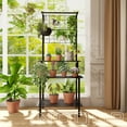 3 Tier Plant Stand Indoor, Metal Tall Plant Stand with High Loading