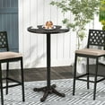 thumbnail image 4 of Costway 24” Patio Round Bar Table with Carved Texture for Garden Backyard Balcony, Poolside, 4 of 10