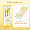 thumbnail image 7 of 8 Pcs Yellow Cheese Cat Mechanical Pencils Cute 0.5mm Mechanical Pencil Kawaii Pencils Pencil for Women Office Suppies, 7 of 7