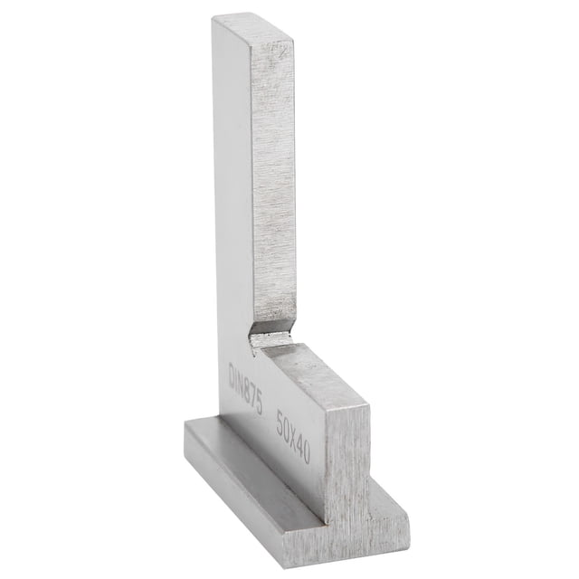 Escuadra para marcar piezas, regla con borde de cuchillo de 90°, regla de ángulo recto de acero inoxidable, escuadra con borde de cuchillo, diseño elevado