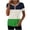 Army Green, variant on Peplum Tops for Women Summer 2026 Short Sleeve V-Neck Loose Top Printed Fashion Womens Shirts Green S