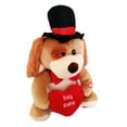 thumbnail image 4 of Valentines Valentine's Plush Animated Puppy Dog Stuffed Animal - Sings, 4 of 6