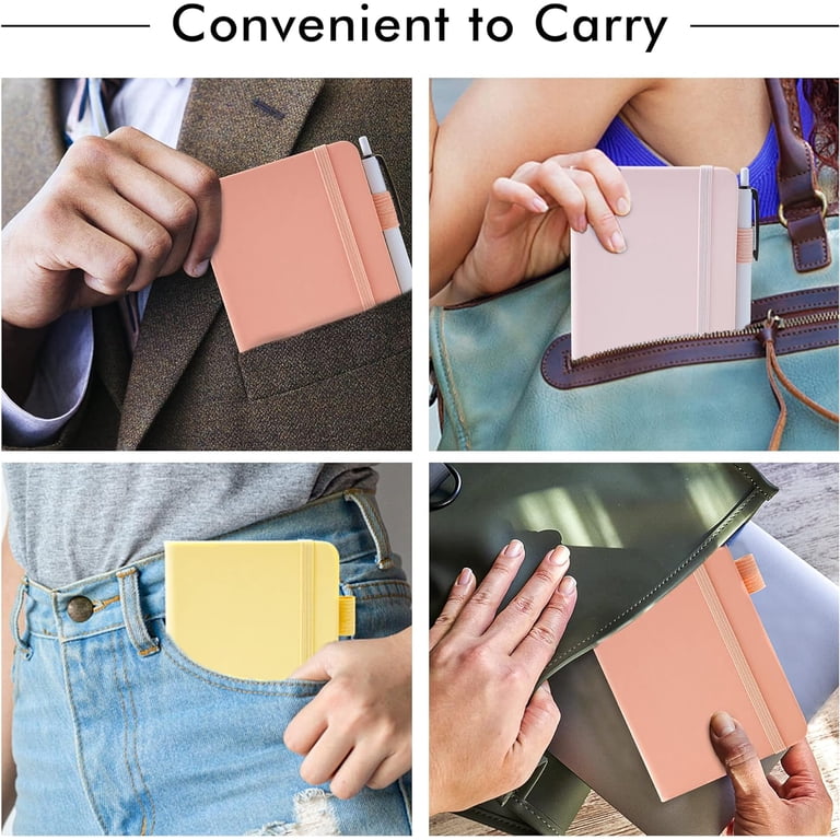 Feela 3-Pack Pocket Notebook Journals with Pens, A6 photo 7