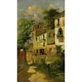 thumbnail image 2 of José María Jardines 16x24 Gold Ornate Framed and Double Matted Museum Art Print Titled - Spanish Houses, 2 of 4
