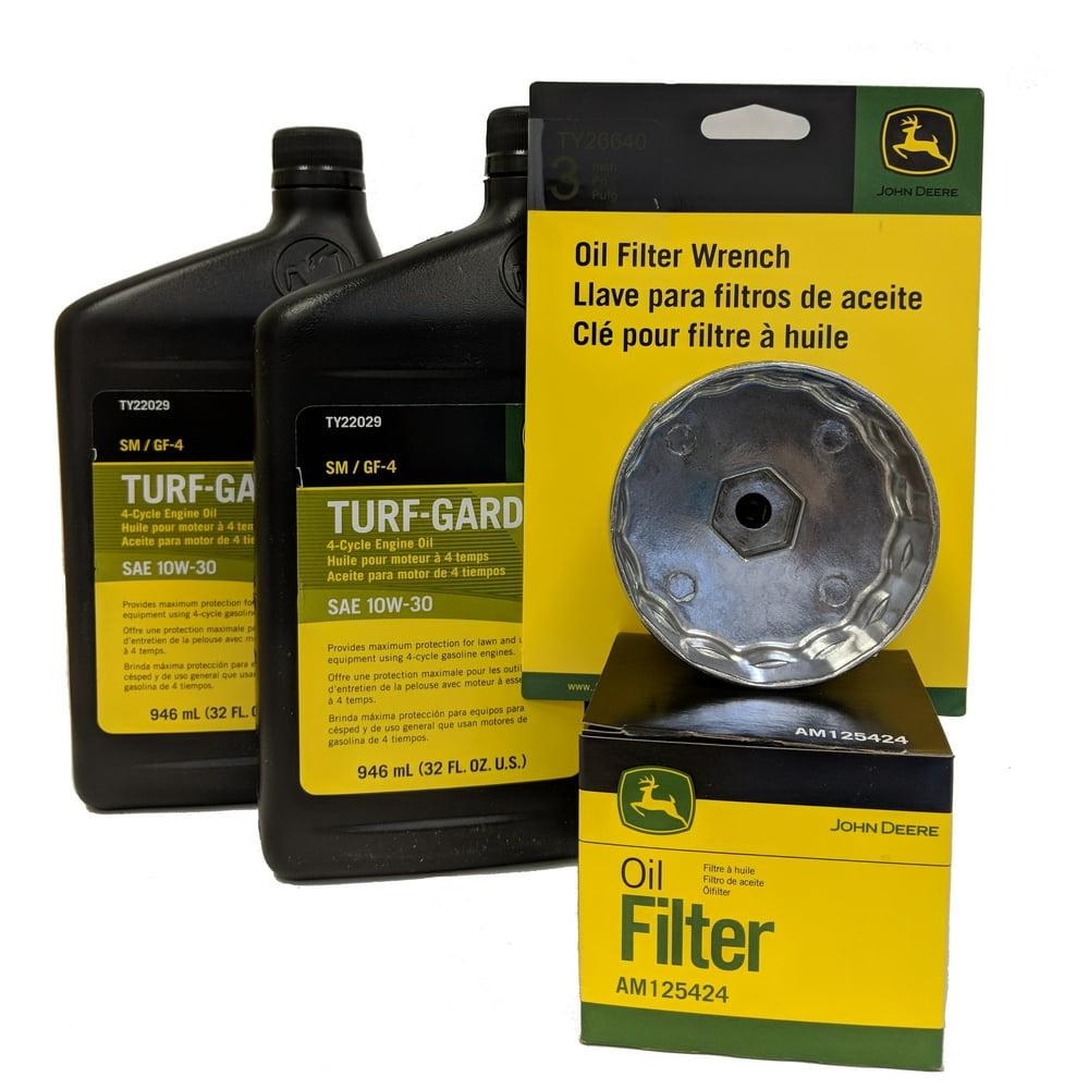 John Deere Original Equipment Oil Change Kit Including Wrench (2