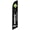 Black, variant on Cobb Promo Advertising Feather Flag 12ft for Metro PCS Orange - Replacement Flag Only Without Poleset