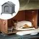 thumbnail image 5 of Casa para gatos de exterior, elevada, resistente a la intemperie, portátil, con aislamiento, refugio para mascotas M, 5 of 8