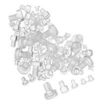 LOLIPPYY 100 Pieces Clear Cabinet Door Bumpers Silent Anti-Collision Pads for Furniture at Home