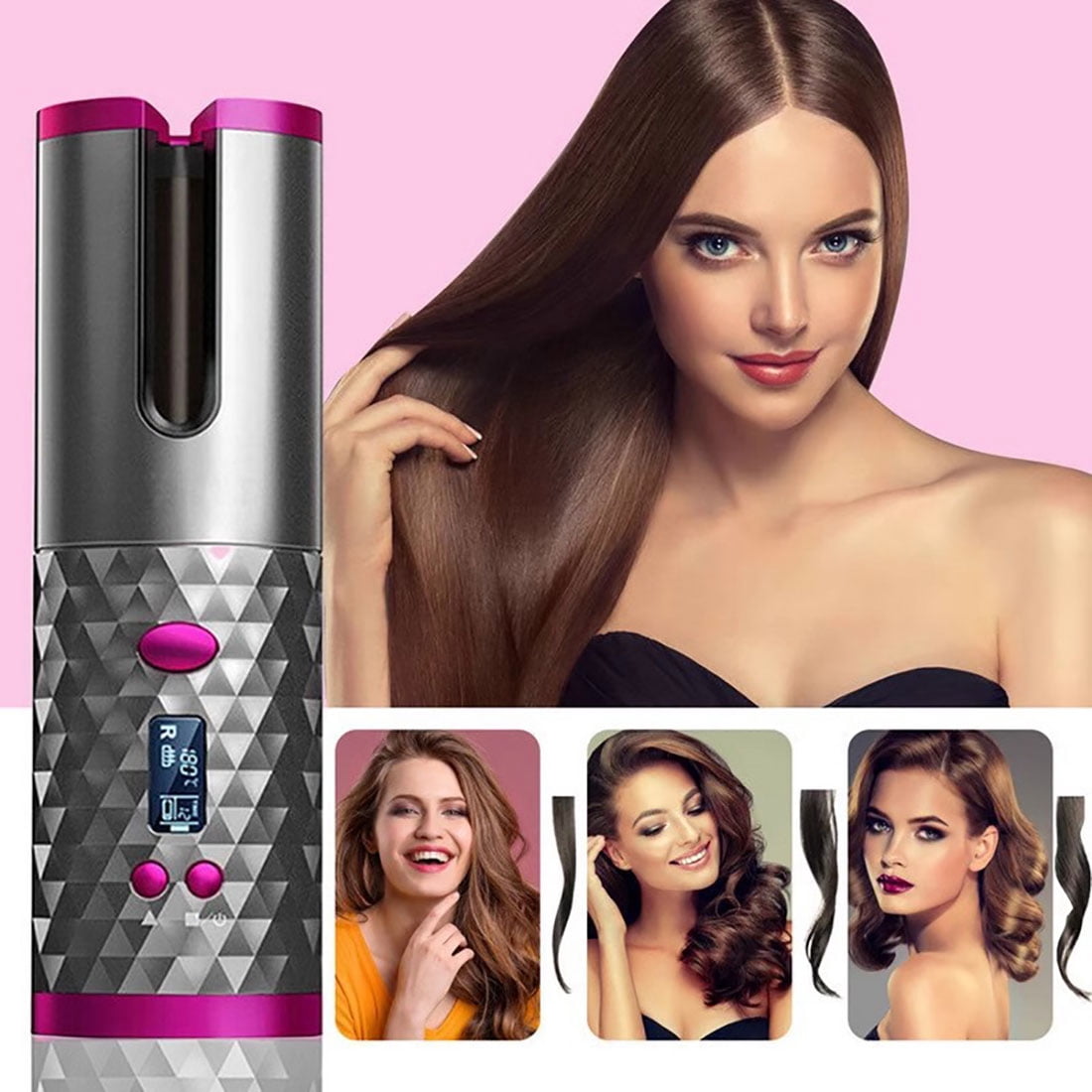 Wireless handheld automatic curling iron, lazy USB charging curling iron, lazy curling iron, anti scald home automatic curling iron