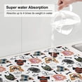 thumbnail image 5 of Sikiie Hip Hop Dog Dish Drying Mat, Kitchen Counter Mat, Self Drying Mat for Kitchen Counter Dish Drying Pad ,for Dishes, Utensils, Pots and Pans（24" x 18"）, 5 of 7