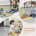 thumbnail image 4 of Magnetic Building Set 56 Piece Creative Kids 3D Design Construction Playset, 4 of 5