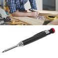 thumbnail image 4 of Construction Pencil, Portable Solid Refill Long Nose Deep Hole Carpenter Pencil Incisive Extended Tip With Sharpener For Marking Black,Blue, 4 of 8