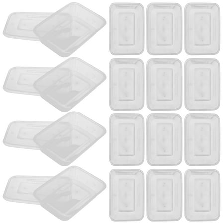 WEAVILUX Prep Containers With Lids 25Pcs Clear Reusable