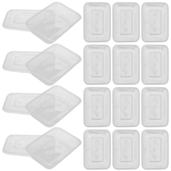 WEAVILUX Prep Containers With Lids 25Pcs Clear Reusable
