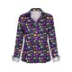 thumbnail image 5 of Camisetas de Manga Larga para las Mujeres Impreso Casual Suelto Cardigan Poliéster Longitud Regular de las Mujeres Larga Chaqueta de Invierno sin Capucha Moda, 5 of 5