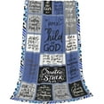 thumbnail image 6 of Christian Throw Blanket for Couch, Inspirational Gift for Women, Super Soft Plush Flannel Blanket, 60"x 80" Thoughts and Prayers Blankets for Bedroom Sofa Living Room Decoration, 6 of 9