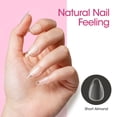 thumbnail image 4 of Gellen Short Almond Fake Nail Tips for Press on Nails, 504Pcs Soft Gel Tips for Nail Extensions Full Cover Pre-shaped 12 Sizes Clear False Nails for Nail Art, 4 of 9