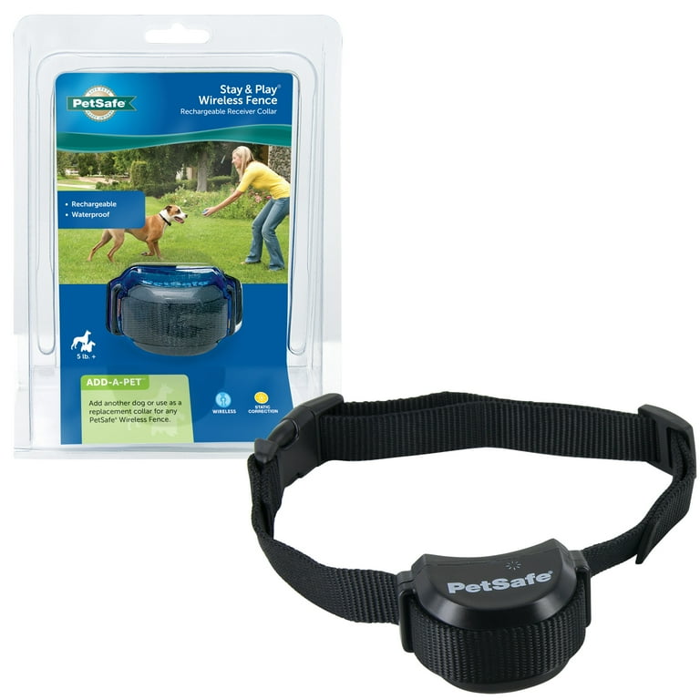  PetSafe Stay & Play Wireless Pet Fence Receiver Collar Only  for Dogs and Cats, Waterproof and Rechargeable, Tone and Static Correction  - From The Parent Company of INVISIBLE FENCE Brand 