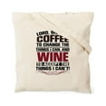 thumbnail image 2 of CafePress - Coffee And Wine Tote Bag - Unisex Canvas Tote Bag, Beige, 1-Piece, 2 of 7