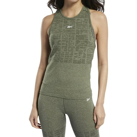 Reebok Womens Fitness Tank Top, Green, Small
