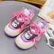 thumbnail image 3 of Sanrios Hellokittys Cinnamoroll My Melody Kuromi zapatillas para niños zapatillas luminosas de dibujos animados zapatos planos casuales zapatos versátiles de caña alta, 3 of 5